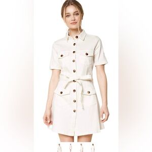 White denim dress, large